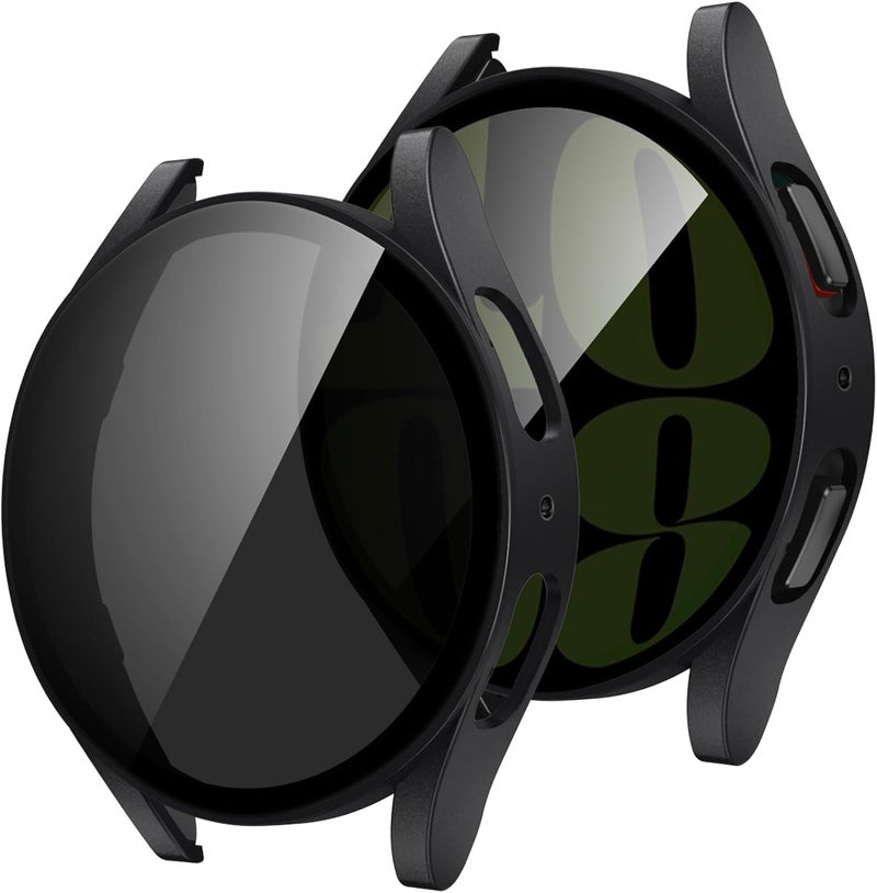 Tensea [1Pack] for Samsung Galaxy Watch 6 2023 Screen Protector Case 40mm Accessories, Protective Face Cover for 40 mm, Hard Bumper Built-in Tempered Glass Film for Women Men (40mm, Privacy Screen) - Image 1